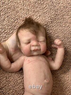 Sole 15 Inch Preemie Full Body Silicone Baby Girl Doll Rowan By Kimbrydolls