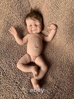 Sole 15 Inch Preemie Full Body Silicone Baby Girl Doll Rowan By Kimbrydolls