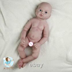Solid Platinum Silicone baby boy Silicone Reborn Baby Dolls lifelike baby doll