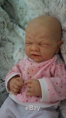 Solid Silicone Full Body Newborn Preemie Fussy Crying Baby Girl So Cute
