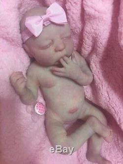 Solid Silicone Full Body Reborn Baby Carlotta. Eco 20 Holds your Finger. Peek