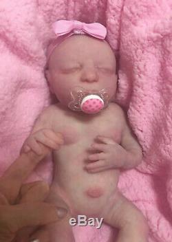 Solid Silicone Full Body Reborn Baby Carlotta. Eco 20 Holds your Finger. Peek