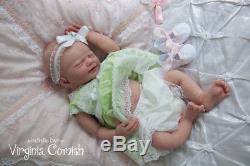 Solid Silicone full body baby girl lifelike doll Mishka by Elena Westbrook