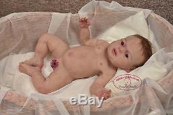 Solid silicone baby toddler girl (reborn doll) all body. Drink & pee. Ecoflex 30