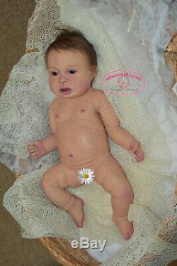 Solid silicone baby toddler girl (reborn doll) all body Drink & pee Handmade eye