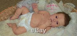 Solid silicone baby toddler girl (reborn doll) all body Drink & pee Handmade eye