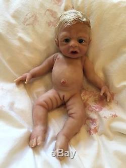 Solid silicone full body baby girl Rain sculpted by Dawn Bowie eco 20