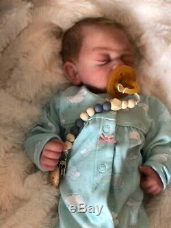Solid silicone full body newborn baby girl doll Summer by C Nelsen
