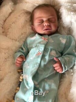 Solid silicone full body newborn baby girl doll Summer by C Nelsen