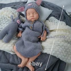 Special offer 17in silicone boy doll silicone reborn doll whshable toy gift
