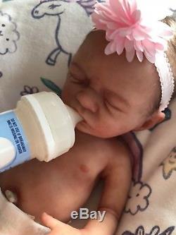 Squirt Full Body Solid SILICONE Micro Preemie Baby Doll Drink and Wet RARE