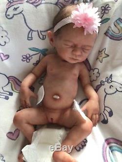 Squirt Full Body Solid SILICONE Micro Preemie Baby Doll Drink and Wet RARE