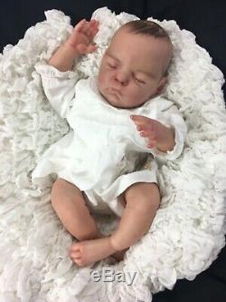 Stunning Newborn Reborn Baby Girl Fake Baby Painted Hair Xander By Cassie Brace