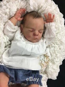 Stunning Newborn Reborn Baby Girl Fake Baby Painted Hair Xander By Cassie Brace