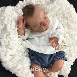 Stunning Newborn Reborn Baby Girl Fake Baby Painted Hair Xander By Cassie Brace