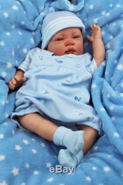 Stunning Open Eye Reborn Baby Boy In Spanish Jam Pant Romper C
