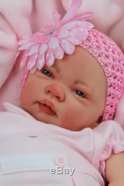 Stunning Open Eye Reborn Baby Girl Collared Spanish Romper C