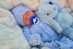 Stunning Reborn Lifelike Baby Boy In Spanish Knitted Set Full Limbs 017