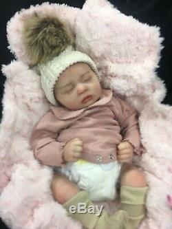 Stunning Toddler Reborn Baby Girl Fake Baby Painted Hair Skyla