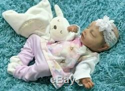 Sugar Full body Solid Silicone Preemie Baby Girl by Ana Healey Tiny Newborn