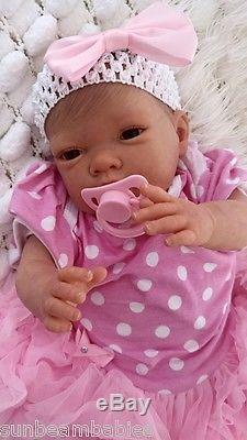 Sunbeambabies Child Friendly New Reborn Realistic Newborn Doll Fake Baby Girl