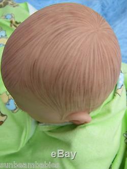 Sunbeambabies Childs Heavy Lifelike Happy Baby Girl Doll Great First Reborn