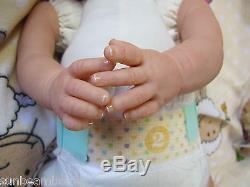 Sunbeambabies Lifelike Child Safe Reborn Fake Baby Girl, Newborn Doll Realistic