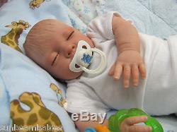 Sunbeambabies New Reborn Baby Boy Doll Lifelike Fake Realistic Newborn