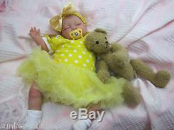 Sunbeambabies New Reborn Realistic Newborn Size Fake Baby Girl Doll Life Like