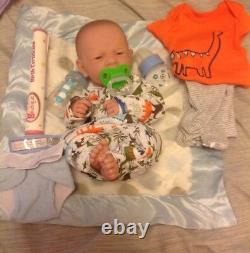Sweet Baby Boy Preemie 14 Reborn Berenguer Boy Doll W One Set Of Clothing