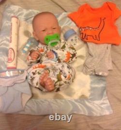 Sweet Baby Boy Preemie 14 Reborn Berenguer Boy Doll W One Set Of Clothing