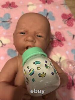 Sweet Cute Baby Girl! Berenguer Lifelike Reborn Preemie 14 Pacifier Bottle ++