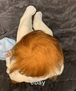 Sweet Newborn Reborn Baby BOY Doll OLLIE was Jude By Olga Auer COMPLETED