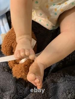 Sweet Newborn Reborn Baby BOY Doll OLLIE was Jude By Olga Auer COMPLETED