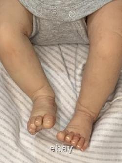 Sweet Newborn Reborn Baby BOY Doll OLLIE was Jude By Olga Auer COMPLETED