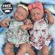 TWINS Baby Dolls Lifelike Full Body Vinyl Reborn Sleeping Baby 19 Inches