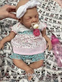 Tina Kewy Partial Silicone Baby Doll Cloth Body Bray 17 Reborn Boy Or Girl