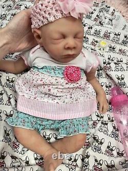 Tina Kewy Partial Silicone Baby Doll Cloth Body Bray 17 Reborn Boy Or Girl