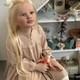 Toddler Reborn Doll 40in Huge Kits Painted Girl Hand-Rooted Blonde Hair DIY Gift