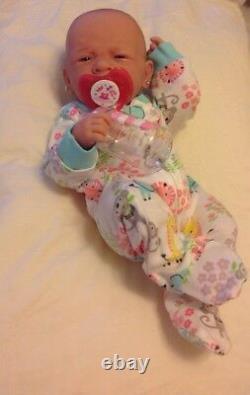 Too Precious Baby Girl! Berenguer Preemie Lifelike Reborn Doll W Paci, Bottle +