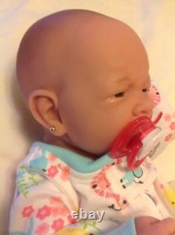 Too Precious Baby Girl! Berenguer Preemie Lifelike Reborn Doll W Paci, Bottle +