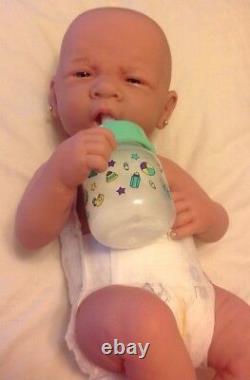 Too Precious Baby Girl! Berenguer Preemie Lifelike Reborn Doll W Paci, Bottle +