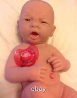 Too Precious Baby Girl! Berenguer Preemie Lifelike Reborn Doll W Paci, Bottle +