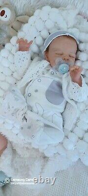 Tracyslittletreasures REBORN BABY DOLL ZENDRIC Dawn Murray Mcleod 16 preemie