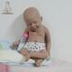 US Stock COSDOLL 18.5 Full Body Silicone Reborn Baby Dolls Newborn Girl #Brown