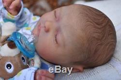 Ultra Realistic Newborn Reborn Baby Boy Bailey by Natalie Scholl