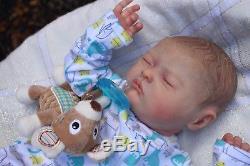 Ultra Realistic Newborn Reborn Baby Boy Bailey by Natalie Scholl