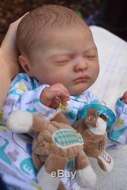 Ultra Realistic Newborn Reborn Baby Boy Bailey by Natalie Scholl