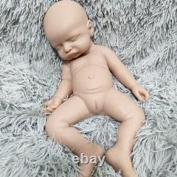 Unpainted Reborn Baby Doll Sleeping Girl Newborn Lifelike Full Body Silicone 17