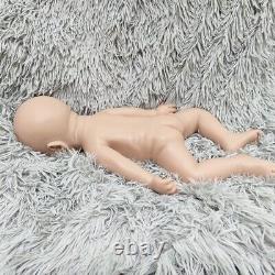 Unpainted Reborn Baby Doll Sleeping Girl Newborn Lifelike Full Body Silicone 17